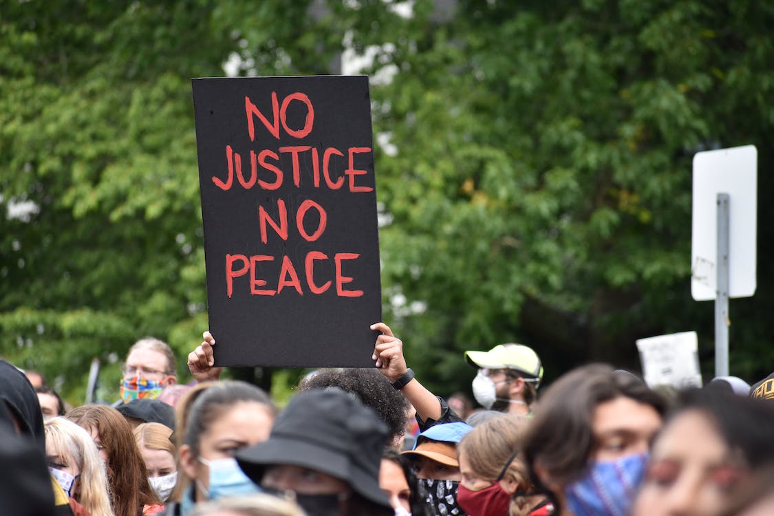 no justice peace march
